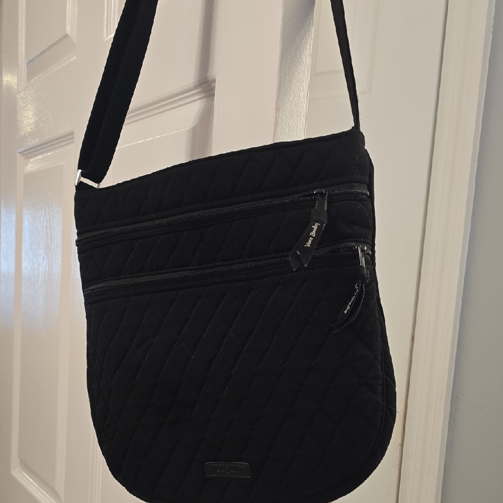Vera Bradley Black Quilted Shoulder Bag